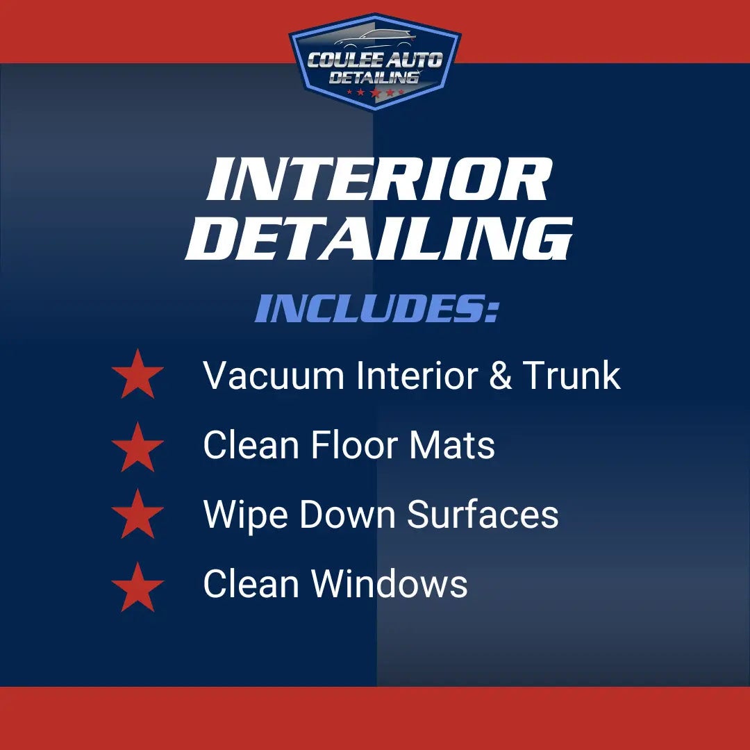 Interior Detailing at Coulee Auto in LaCrosse WI